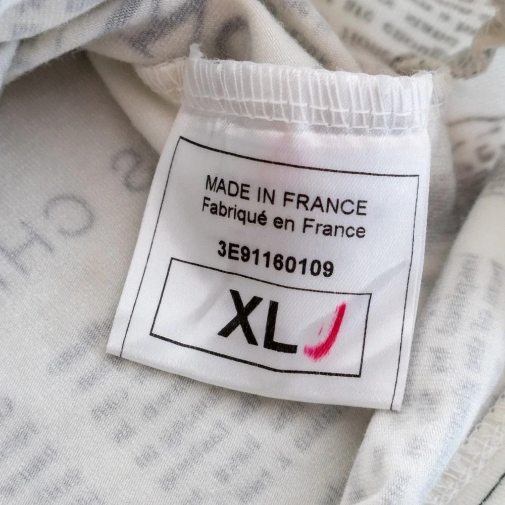 John Galliano Newspaper Print Camisole Top XL Lace Trim France Y2K Designer Rare - Picture 4 of 7